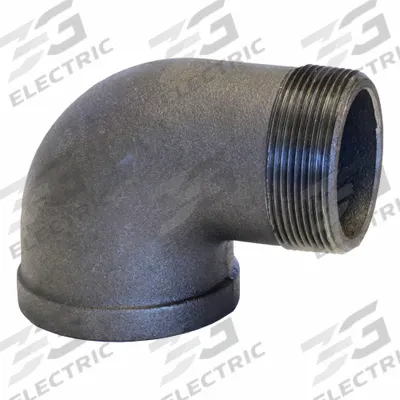 USA INDUSTRIALS Metal Pipe Elbow: 1 in x 1/2 in, Threaded x Threaded, Class 300, 300 psi - Medium-Pressure Threaded Pipe Fittings with Thread Sealant