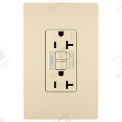 LEGRAND GFCI-USB: Duplex, 5-20, Ivory, GFCI, 125V AC, 20 A, 2 Pole / 3 Wire (MPN 2097NTLTRI)