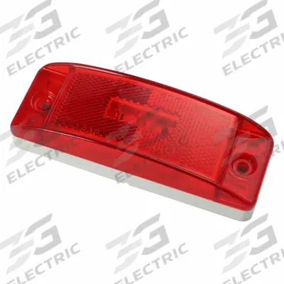 GROTE Clearance Marker Lamp: Clearance Light, LED, Rectangular, Red, Bracket - Clearance Lights