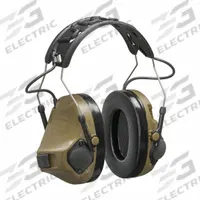 3M Communication Headset: Over the Head Earmuff, 23 dB NRR, Wired, Brown (MPN MT14H418A-09 CY). Key specifications — Cup Color: Brown; Intrinsically Safe: No; Connection Type: Wired; Two-Way Radio Communication Type - MERCH: Listen; Includes: User Instructions; Brand: 3M; Foldable: No.