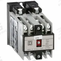 SQUARE D NEMA Control Relay: Surface Relay Mounting, 120V AC Coil Volt, 6NO, 10 A (MPN 8501XO60V02). Key specifications — Brand: SQUARE D.