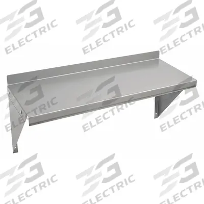 APPROVED VENDOR Wall Shelf: 24 in x 16 in x 18 in, 24 in x 16 in, 100 lb Load Capacity - Steel Solid Wall-Mount Shelving