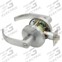 FALCON LOCK Door Lockset: Privacy Lever Locksets, Chrome, ADA Compliant (MPN W301S Q 626). Key specifications — Ligature Resistance: Not Ligature-Resistant; Brand: FALCON LOCK; Lockset Function ANSI Code: F76; Visual Indicator Message: No Message; Lockset Style: Quantum; ADA Compliant: Yes; Finish: Satin Chromium-Plated : Steel.