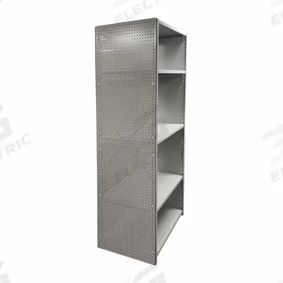 LYON Pegboard Panel: Circle, 1/4 in Peg Hole Size, 42 in x 18 in x 18 in, Steel - Round-Hole Pegboard Panels