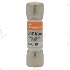 BUSSMANN Fuse: FNQ Series, Midget, Time-Delay, 187.5 mA, 500 V AC, 13/32 in x 1 1/2 in (MPN FNQ-3/16). Key specifications — Series: FNQ; Brand: BUSSMANN.