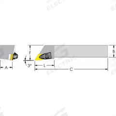 ULTRA-DEX USA Indexable Turning and Profiling Tool Holder: DDJNL 16-4D (MPN 974-000-008). Key specifications — attr257703: DDJNL 16-4D.