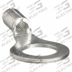 PANDUIT Ring Terminal: Bare, 1/4 in Stud Size, 18 AWG to 14 AWG Wire Sizes, 2,000 V (MPN P14-14R-C). Key specifications — Brand: PANDUIT; Barrel Style: Serrated.