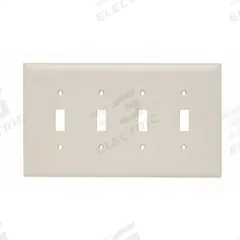 LEGRAND Wall Plate: Decorator-Rocker, 4 Gang, Brown, Jumbo Size (MPN TPJ264LA). Key specifications — Brand: LEGRAND; Material: Nylon.