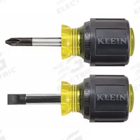 KLEIN TOOLS General Purpose Screwdriver Set: 1-10 Pieces, 2 Pieces, Phillips/Slotted Tip (MPN 85071). Key specifications — attr1205274: KLEIN TOOLS; attr1205269: 5/16 in.