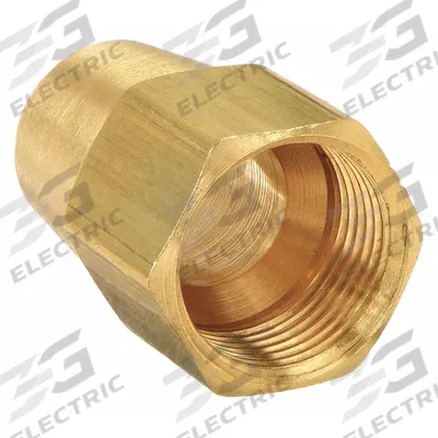 PARKER Compression Fitting Nut: 1/2 in OD Fitting Size, Compression, Brass - Standard Sleeve Brass Compression Fittings