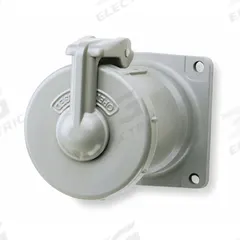 HUBBELL Pin and Sleeve Receptacle: Gray, 250V DC/600V AC, Three Phase, 100 A, 3 Pole, 2 Wire (MPN VR1031). Key specifications — Brand: HUBBELL.
