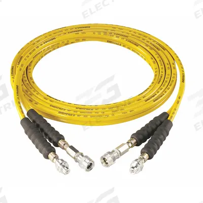 ENERPAC Hydraulic Hose Assembly: 1/4 in ID, F Coupler x M Coupler, 6 1/2 ft Lg - Enerpac Twin-Line Hydraulic Hose Assemblies for Torque Wrenches