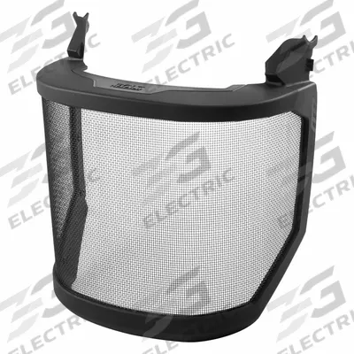MILWAUKEE Face Shield Visor: 8 7/8 in Overall Wd, 9 1/8 in Overall Ht, Gray, Uncoated - Ventilated Mesh Replacement Visors