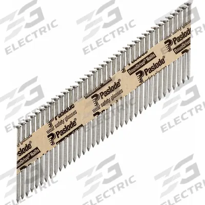 PASLODE Framing Nails,2 3/8" L,Plain: Framing Nails, Offset Round, Ring, Steel - Collated Framing Nails