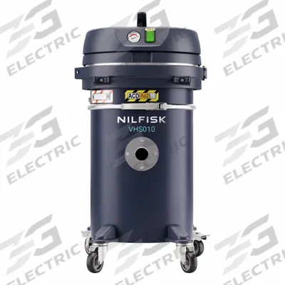 NILFISK Industrial Vacuum: Dry, HEPA Rated, 7 7/8 gal Tank Size, Stainless Steel - ACD (Appliance for Combustible Dust) Vacuums
