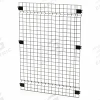 HUSKY RACK & WIRE Welded Wire Panel: 4 ft H x 3 ft W x 1 1/2 in D, Black, Powder-Coated (MPN V0304). Key specifications — attr1283297: Powder-Coated; attr1283316: Steel; attr1283313: Yes; attr1283333: HUSKY RACK & WIRE.
