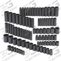 PROTO Impact Socket Set: 3/8 in, 1/2 in Drive Size, 86 Pieces, (27) 6-Point, (27) 6-Point (MPN J7274). Key specifications — attr1204251: PROTO; attr1215453: 3/8 in, 1/2 in; attr1215454: 10 mm to 27 mm.