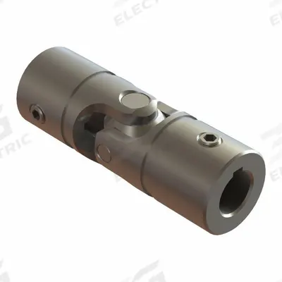 BELDEN Universal Joint: Alloy Steel, 750, Round Keyed, 3/8 in Bore Dia, 2 11/16 in Overall Lg - Heavy Duty Universal Joints for Keyed Shafts