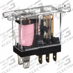 OMRON Flange Mount Relay: Surface (Top Flange) Mounted, 10 A Current Rating, 120V AC, SPDT (MPN G2R-1-T-AC120). Key specifications — Brand: OMRON; Base Type: Square; Mounting Style: Top Flange; Electrical Connection: Quick-Connect; Manufacturer Part Number: G2R-1-T-AC120; Operating Current: 10 A at 30V DC (Resistive Load); Series: G2R Power Series.