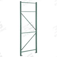 STEEL KING Upright Frame: Teardrop, 16 ft Overall Ht, 48 in x 3 in, Green, Steel (MPN RTFBG048192F01VG). Key specifications — Color: Green; Brand: STEEL KING.