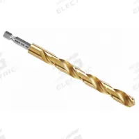BOSCH Hex Shank Drill Bit: 7/16", 135° Split Point, TiN-Coated HSS, Impact Rated (MPN TI2155IM). Key specifications — attr1234973: Impact Rated; attr1234966: BOSCH; attr1234978: 0.4375.