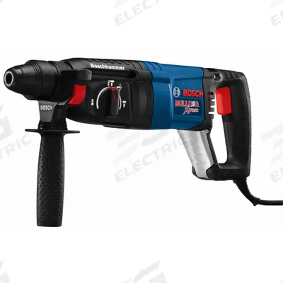 BOSCH Rotary Hammer Kit: SDS-Plus, D-Handle, 1 in Capacity, 2.0 ft-lb, 8 A, 5,800 bpm - SDS-Plus D-Handle Corded Rotary Hammers