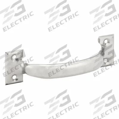 MONROE PMP Pull Handle: Unthreaded Holes, Stainless Steel, Silver, #12 Screw Size - Standard Pull Handles
