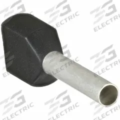 PANDUIT Wire Ferrule: 16 AWG Max Wire Size, Holds 2 Wire, Black, Polypropylene, 0.1 in Ferrule Dia (MPN FTD78-12-D). Key specifications — Brand: PANDUIT.