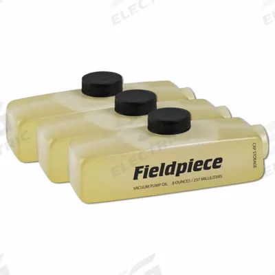 FIELDPIECE Refrigerant Evacuation Pump Oil: ISO-32, 8 oz Container Size - Oil for Evacuation Pumps