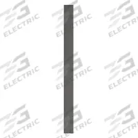 ASI GLOBAL Partition Column: Plastic Polymer, Pebble, Black, 82 in Ht, 6 in Wd, 1 in Thick (MPN 40-90870653-9205). Key specifications — Inner Core Type: Polymer; Brand: ASI GLOBAL PARTITIONS; Color: Black; Finish/Texture: Pebble.