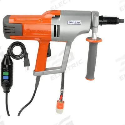 HUSQVARNA Handheld Core Drill: 115V AC, 6 in Capacity (Concrete), Variable Speed - Handheld Core Drills