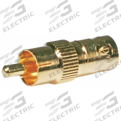 MONOPRICE Audio/Video Adapter: (1) BNC Female x (1) RCA Male Adapter - Coaxial Splitters & Adapters for Data, Audio & Video