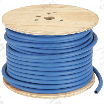 BOSTON Easy Couple Hose: 3/8 in Hose Inside Dia., Blue - Nitrile Bulk Air Hoses with Vinyl Nitrile Cover