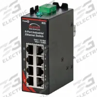 RED LION Ethernet Switch: Unmanaged, DIN Rail, 8 Ports, RJ45, 10/100 Base-TX, IP30 (MPN SL-8ES-1). Key specifications — Port Type: RJ45; Manufacturer Part Number: SL-8ES-1; Brand: RED LION; Features: LED Link/Activity Status Indication; IP Rating: IP30; Maximum Input Voltage: 30V DC; Mounting Location: DIN Rail; Network Interface: 10/100 Base-TX.