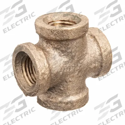 APPROVED VENDOR Metal Pipe Cross: Cross, 1 1/2 in x 1 1/2 in x 1 1/2 in x 1 1/2 in - Threaded Low-Pressure Pipe Fittings for Potable Water