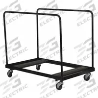 FLASH FURNITURE Table Cart: 900 lb, 48 3/16 in L x 28 in W x 47 in H, (4) Swivel, High Gloss, Black (MPN NG-DY60-GG). Key specifications — Frame Color: Black; Brand: FLASH FURNITURE; Caster/Wheel Configuration: (4) Swivel.