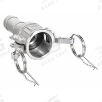Cam and Groove Coupling: 1 in Coupling Size, 250 psi Max. Working Pressure @ 70 F, 95 mm Overall Lg (MPN BULK-CGF-289). Key specifications — Gasket Material: Nitrile; Fitting Type: Male Hose Shank; Includes Locking Arm: No; Body Material: 304 Stainless Steel; Brand: USA INDUSTRIALS.