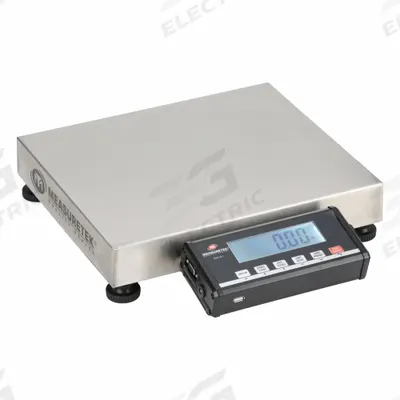 MEASURETEK Shipping Scale: 150 lb Wt Capacity - Imperial, 12 in Weighing Surface Dp - Compact Shipping Bench Scales