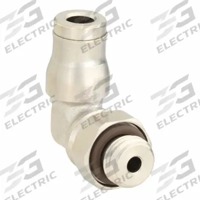 LEGRIS Push-Fit Elbow Fitting: 4 mm OD x 4 mm OD Size, Push-to-Connect x Push-to-Connect - Nickel-Plated Brass Tube Fittings
