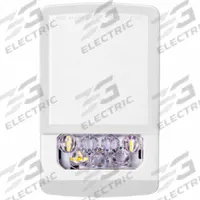 EATON Strobe Light: Clear, LED, 24V, 1 5/16 in Overall Lg, 2 3/4 in Overall Wd, 4 3/4 in Overall Ht (MPN ELSTW-N). Key specifications — Brand: EATON; Lens Color: Clear; Mounting Location: Wall Mount; Operating Voltage: 24V.