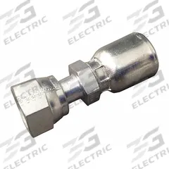 AEROQUIP Hydraulic Crimp Fitting: Steel x Steel, Straight, -16 For Hose Dash Size, ORS x Crimp (MPN FJ3468-1616S). Key specifications — Fitting Gender: Female x Genderless; Fitting Connection Type: ORS x Crimp; For Hose Dash Size: -16; Thread Size: 1-7/16"-12; Brand: AEROQUIP.
