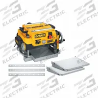 DEWALT Portable Planer: 115V, Single-Phase, 15 A, 2 hp, 13 in Max. Wd, 6 in Max. Ht, 10,000 RPM (MPN DW735X). Key specifications — attr217217: Single-Phase; attr217193: 14/26 fpm; attr217226: 120V AC; attr217178: DEWALT.