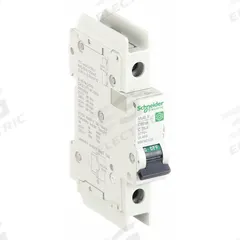 SCHNEIDER ELECTRIC IEC Miniature Circuit Breaker: 25 A Amps, 60V DC, 14kA at 120/240V AC, C60BP (MPN M9F42125). Key specifications — Brand: SCHNEIDER; DC Voltage Rating: 60V DC; Max. AIR Rating: 14kA at 120/240V AC; Terminal Connection: Screw Clamp; AC Voltage Rating: 240/415V AC; Series: C60BP.