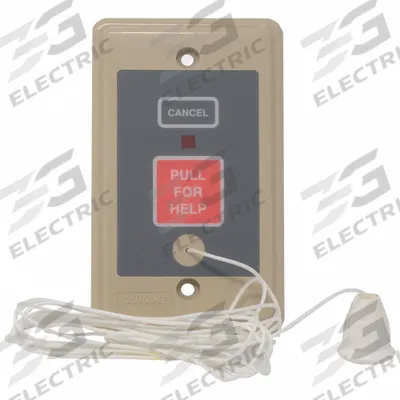 CREST HEALTHCARE SUPPLY Pullcord Station: 2 3/4 in Overall Wd - Call Stations