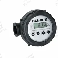 FILL-RITE Electronic Flowmeter: Digital Meter, Chemicals/Water, Polypropylene, 1 in FNPT, FNPT (MPN 820). Key specifications — Display Type: Digital; Brand: FILL-RITE; O-Ring Material: Buna-N; Accuracy: +/-0.5%; Seal Material: Buna-N; Unit Of Measure: Gallons.