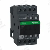 SCHNEIDER ELECTRIC IEC Magnetic Contactor: Non-Reversing, 4 Poles, 2NO/2NC Contacts, 9 A (MPN LC1D098G7). Key specifications — Brand: SCHNEIDER; Integrated Surge Suppression: No.