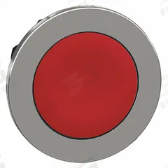 SCHNEIDER Flush Push Button: Red, 30 mm Mounting Size, Metallic, Maintained (MPN ZB4FH04). Key specifications — Brand: SCHNEIDER; Action: Maintained; Series: XB4; Push Button Material Type: Metallic.
