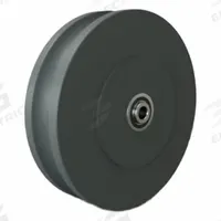 HAMILTON Track Wheel: 8 in Wheel Dia., 2 in Wheel Wd, 2,000 lb Load Capacity, 1/2 in For Axle Size (MPN W-820-100-NYUB-1/2). Key specifications — attr1099880: Yes; attr1099886: Gray; attr1099891: HAMILTON.