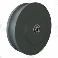 HAMILTON Track Wheel: 8 in Wheel Dia., 2 in Wheel Wd, 2,000 lb Load Capacity, 1/2 in For Axle Size (MPN W-820-100-NYUB-1/2). Key specifications — attr1099880: Yes; attr1099886: Gray; attr1099891: HAMILTON.