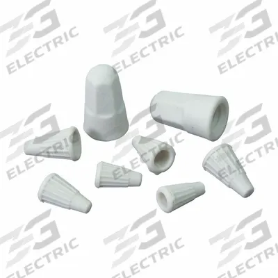TEMPCO Twist-On Wire Connector: White, Wire Sizes 22 AWG – 16 AWG, 300 V - High-Temperature Wire Connectors